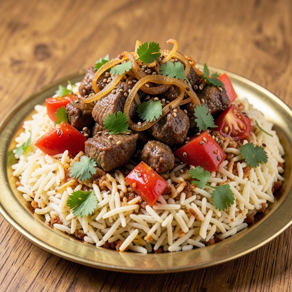 Arabian Kabsa Rice Recipe: Spiced Lamb and Toasted Spice Pilaf Magic