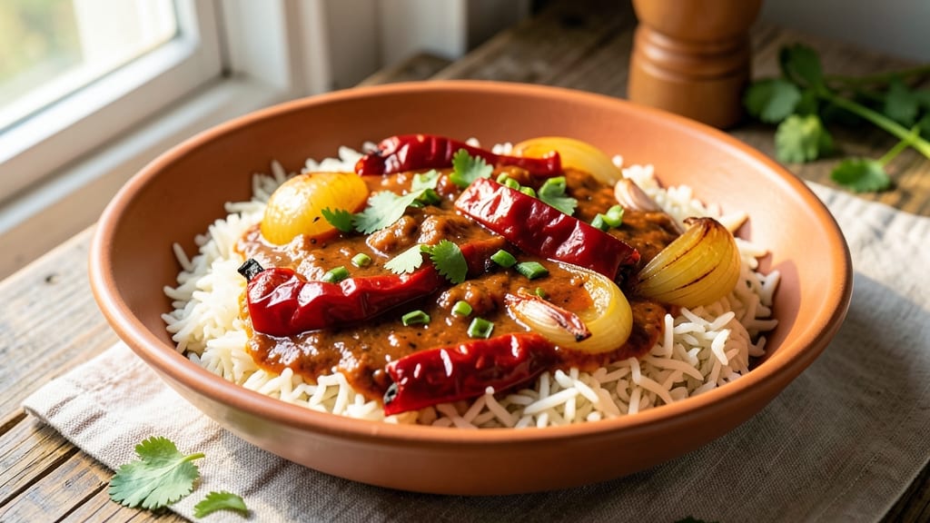 Capsicum Masala Rice Recipe: Bold Spice and Charred Veggie Flavor