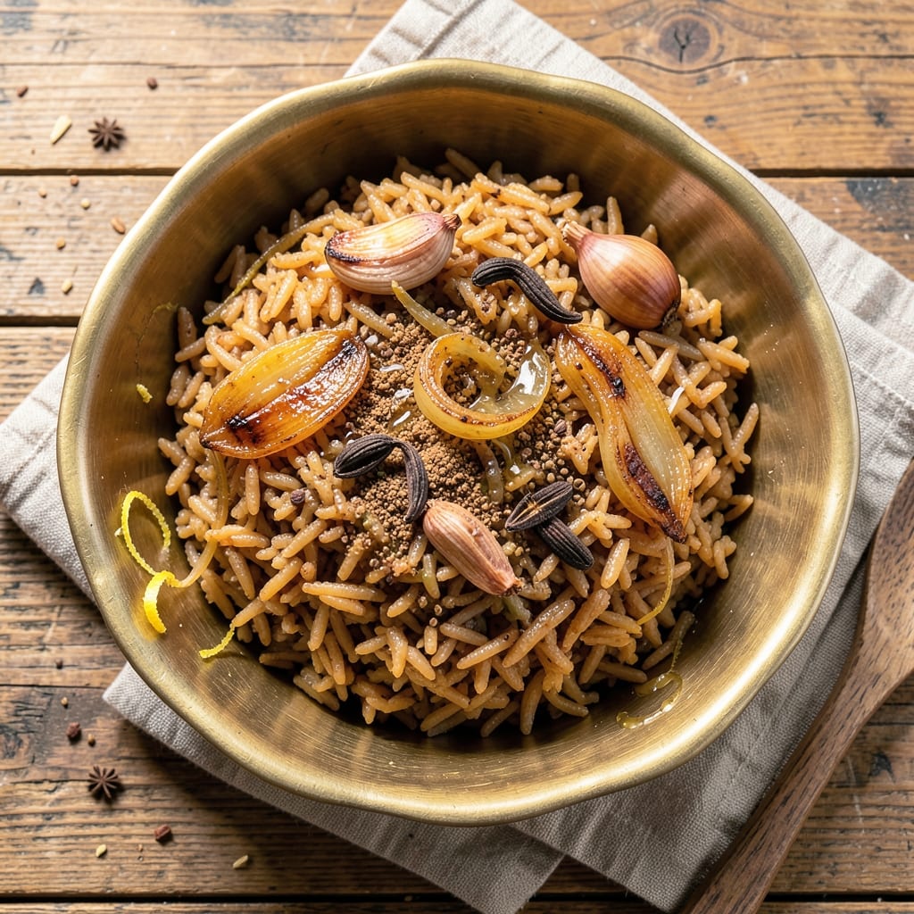 Afghani Brown Rice Recipe: Fragrant Saffron and Cardamom Infusion