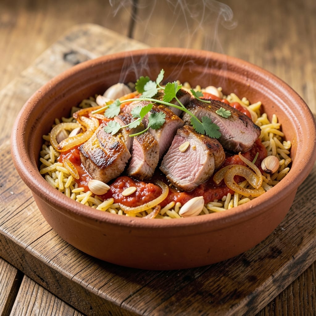 Arabic Kabsa Rice Recipe: Spiced Lamb and Tomato One-Pot Masterpiece