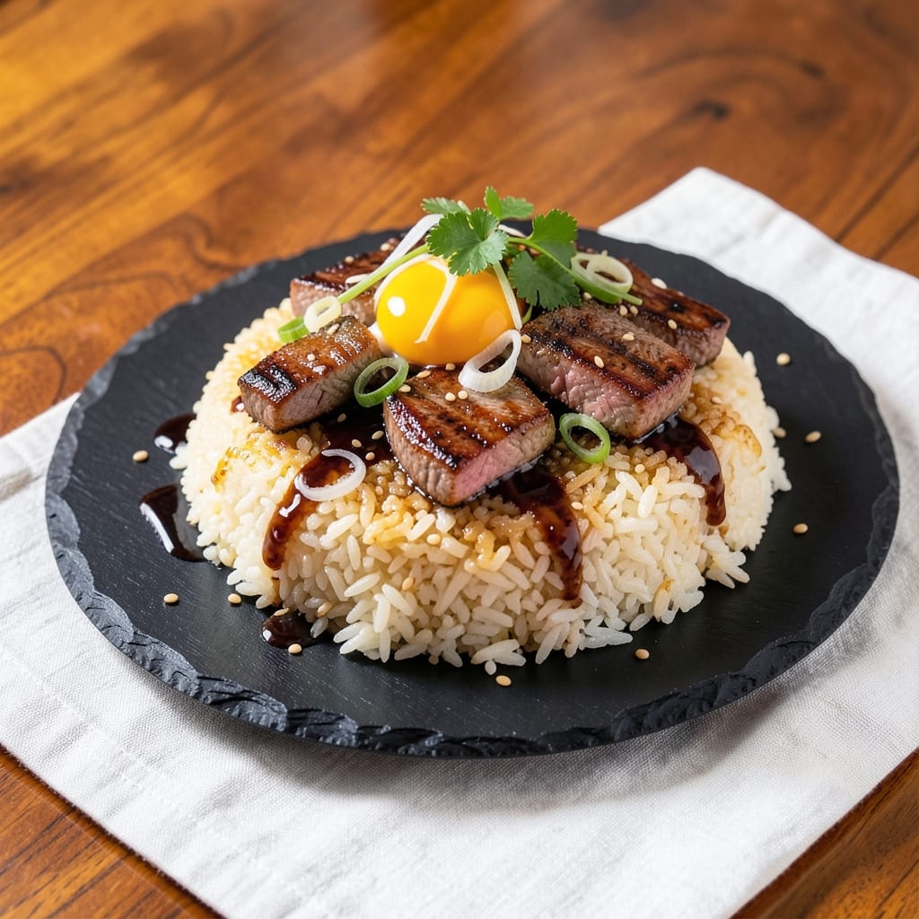 A1 Japanese Steakhouse Fried Rice Recipe: Umami Bomb with Wok-Seared Beef and Egg Ribbons