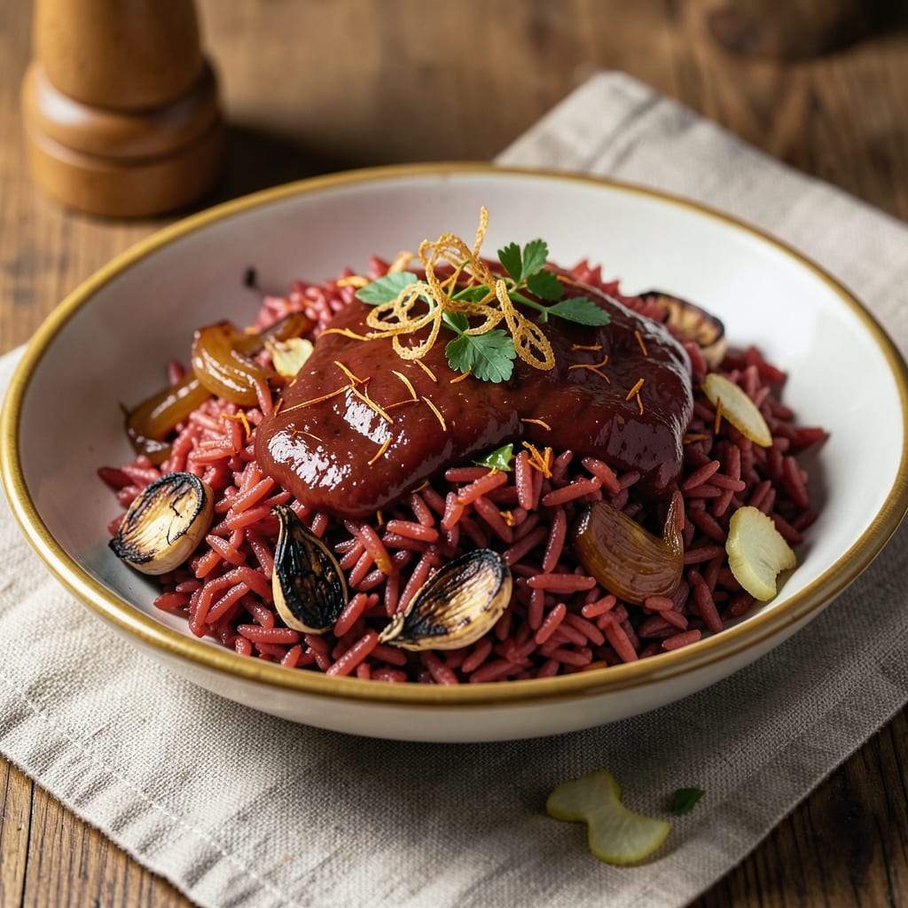 Arabic Red Rice Recipe: Fragrant Saffron and Tomato Infusion