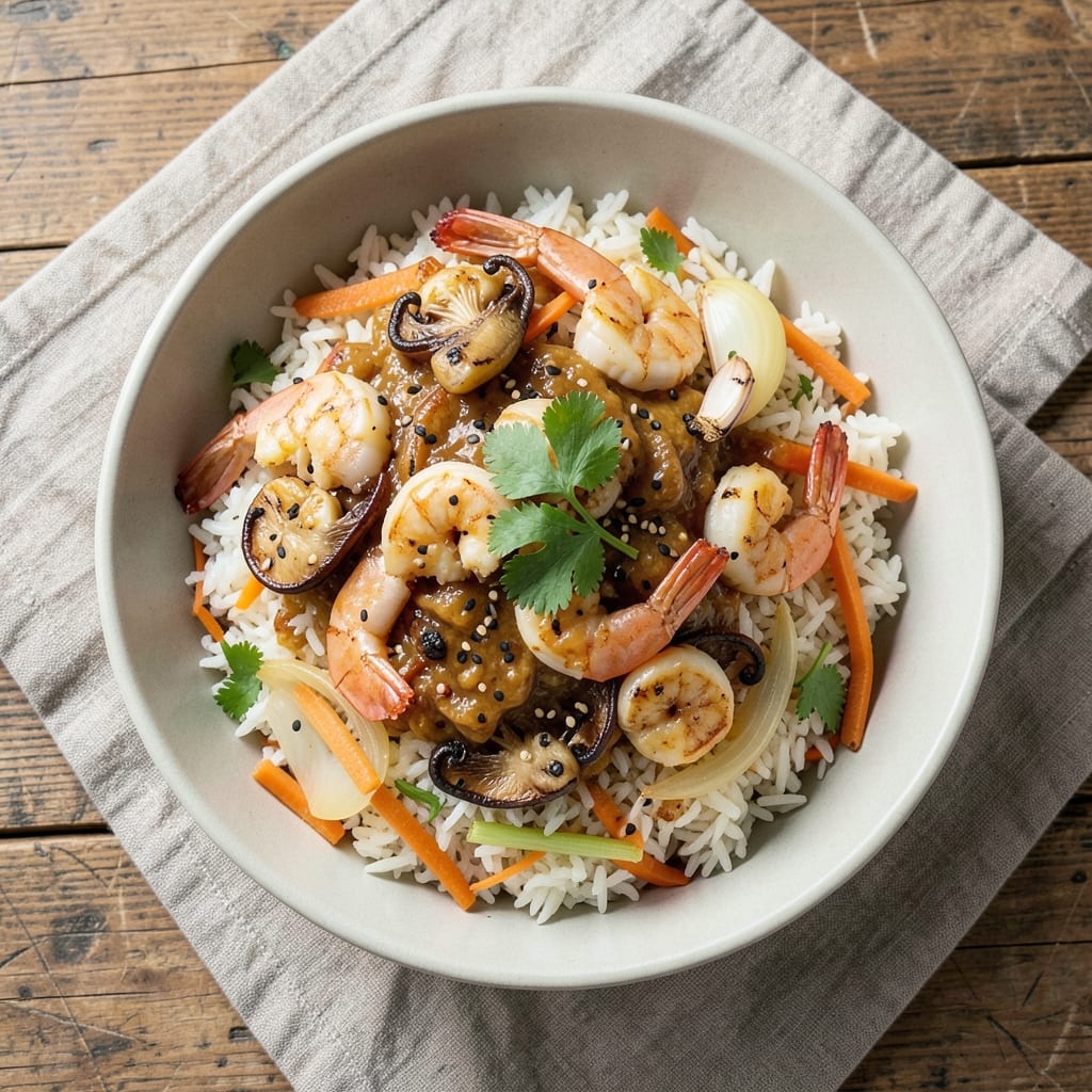 Arashi Fried Rice Recipe: Crispy Noodles and Savory Egg Bites