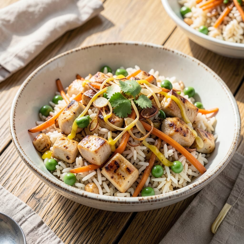 Aligue Fried Rice Recipe: Crispy Noodles and Silky Eggs in One Pan