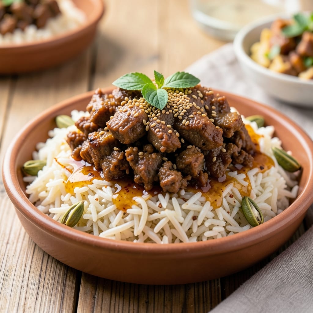 Albasha Rice Recipe: Saffron-Infused Fragrance with Toasted Spice Crunch