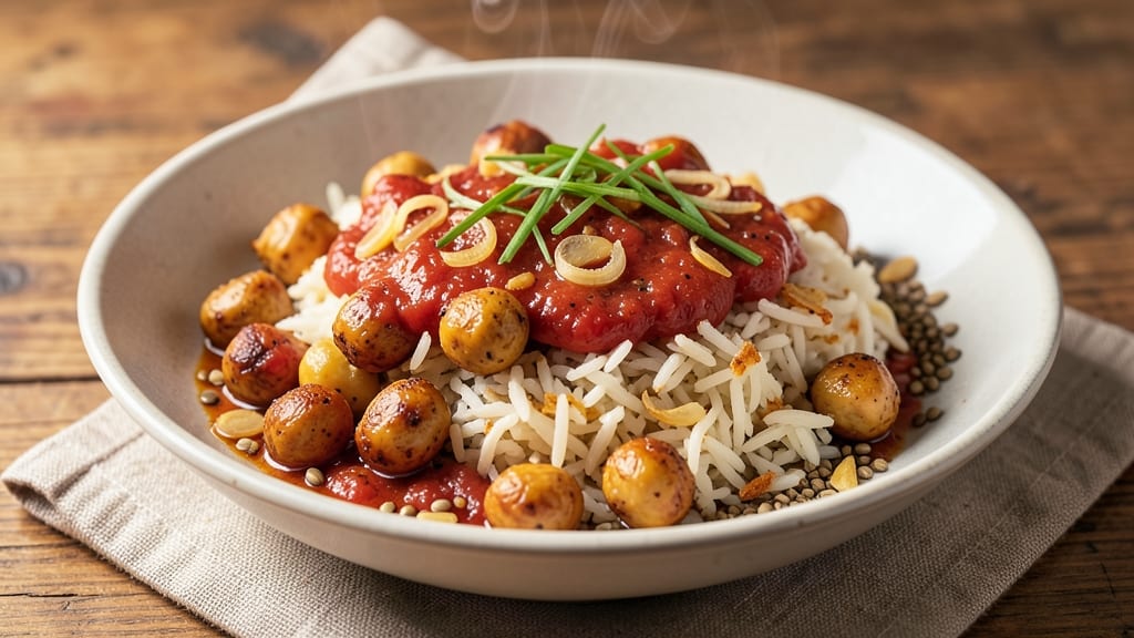 Channa Masala Rice Recipe: Spiced Chickpea and Fragrant Basmati Harmony