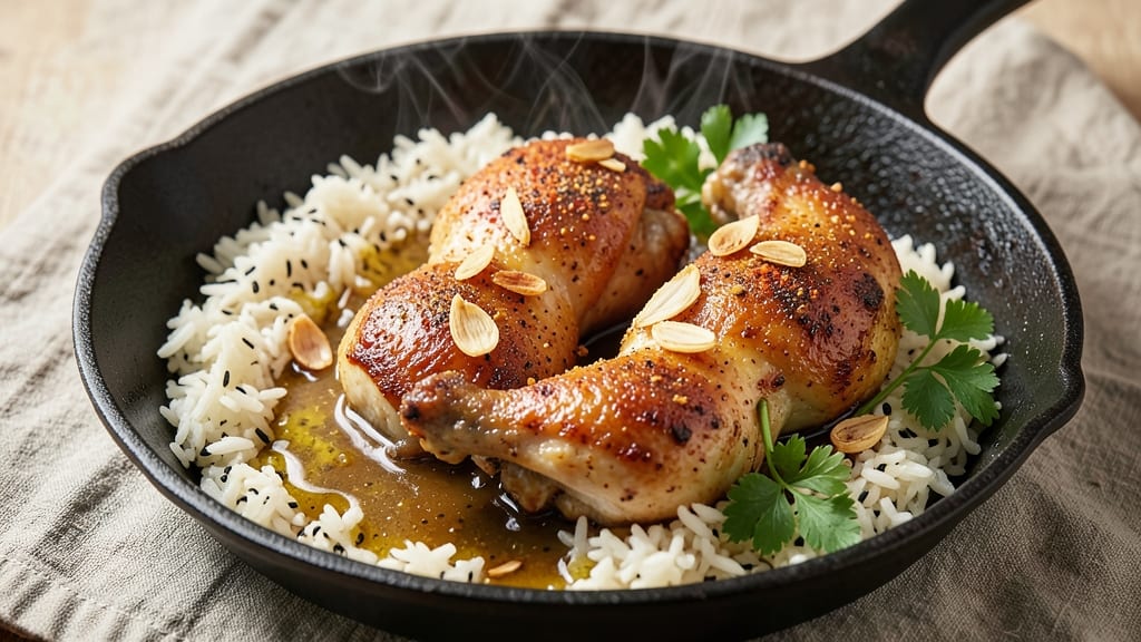 Chicken Thighs and Rice a Roni Recipe: Crispy-Skinned Protein with Fragrant Spice Rice