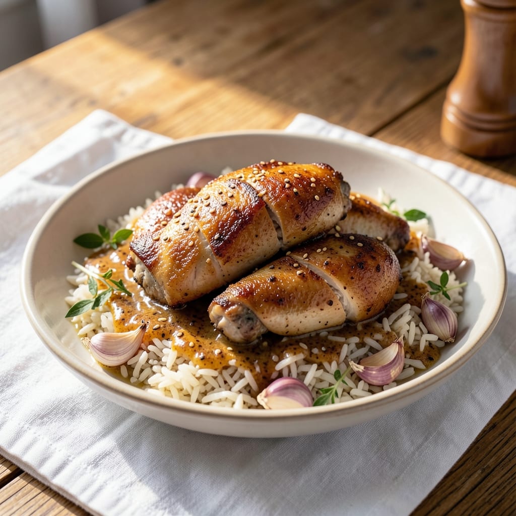 Amazing Forgotten Chicken Recipe with Rice: Slow-Simmered Spice and Herb Depth in One Pot