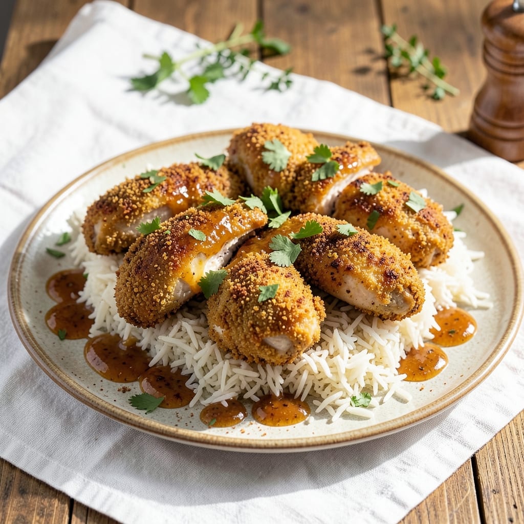 Anarsa Recipe With Rice Flour: Crispy Coated Chicken With Fragrant Spice Crust