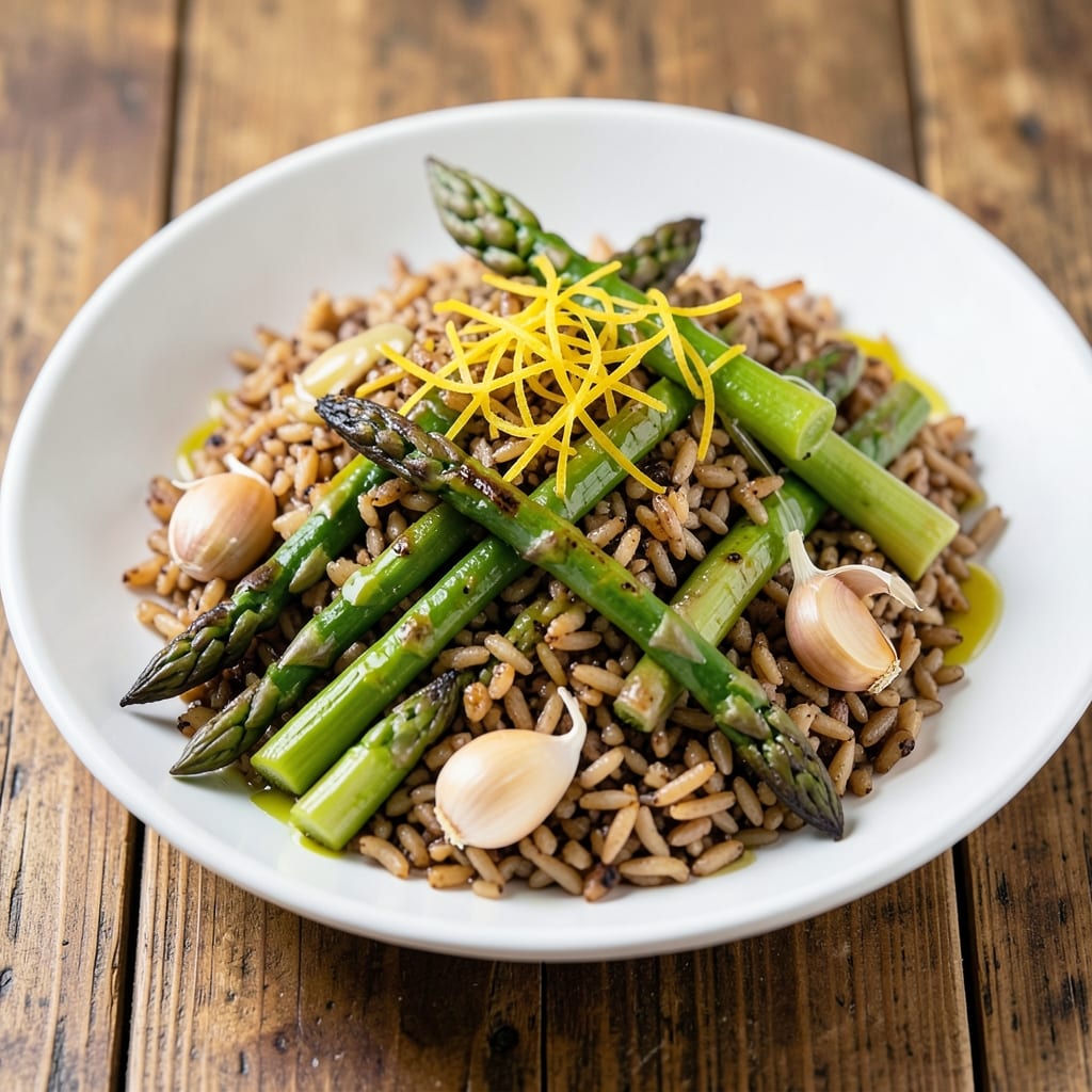 Asparagus and Brown Rice Recipe: Earthy Green and Nutty Grain Harmony