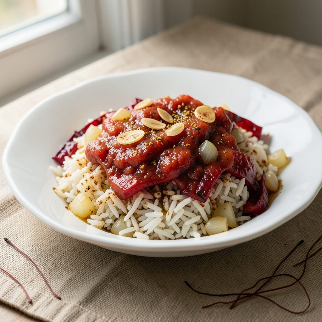 5 Star Spanish Rice Recipe: Saffron-Infused Crispy-Topped Elegance