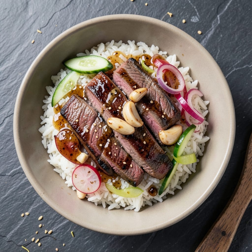 Asian Beef and Rice Bowl Recipe: Savory Soy-Ginger Beef Over Fragrant Jasmine Rice