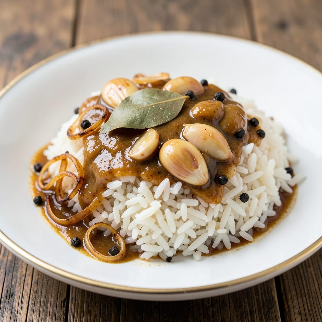 Adobo Rice Filipino Recipe: Vinegar-Braised Rice with Savory Soy Depth