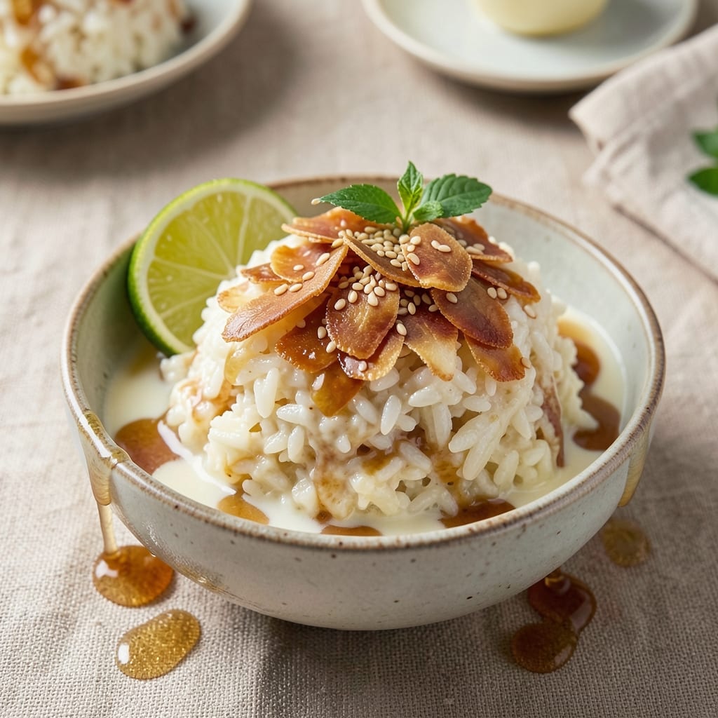 Asian Sweet Rice Dessert Recipe: Sticky Jasmine Rice with Coconut-Lime Zest