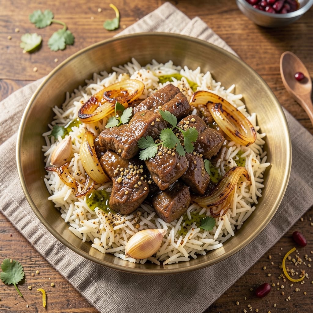 Arabian Rice Recipe: Slow-Cooked Spice-Rich Perfection with Lamb