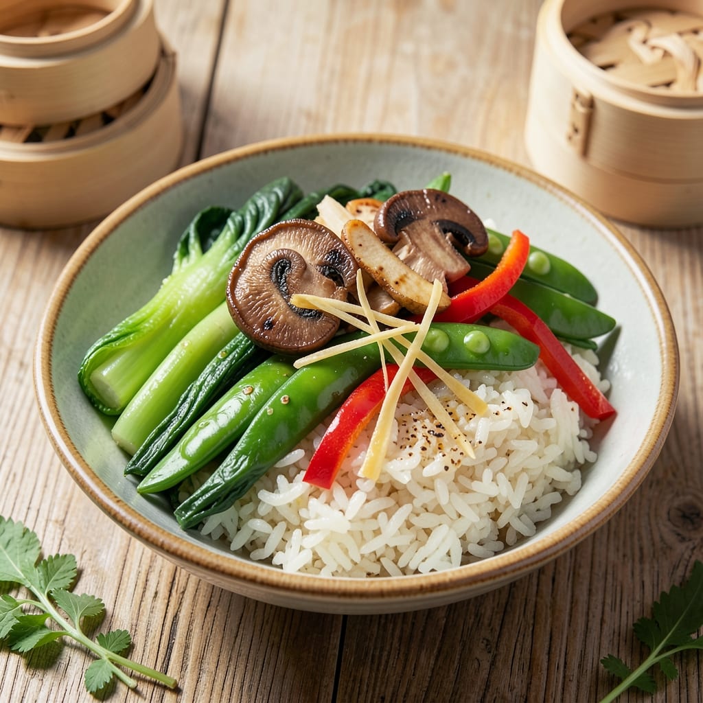 Asian Rice and Vegetables Recipe: Wok-Tossed Fragrance With Crunchy Edges