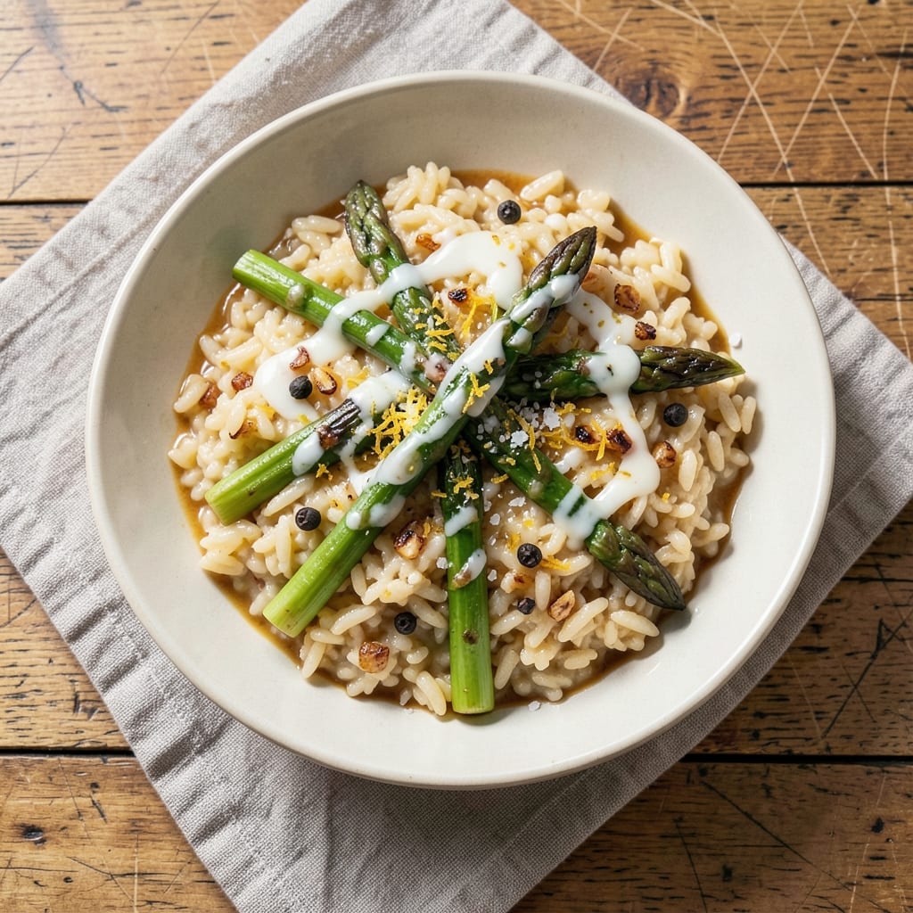 Arborio Rice and Asparagus Recipe: Silky Creamy Texture With Bright Spring Greens