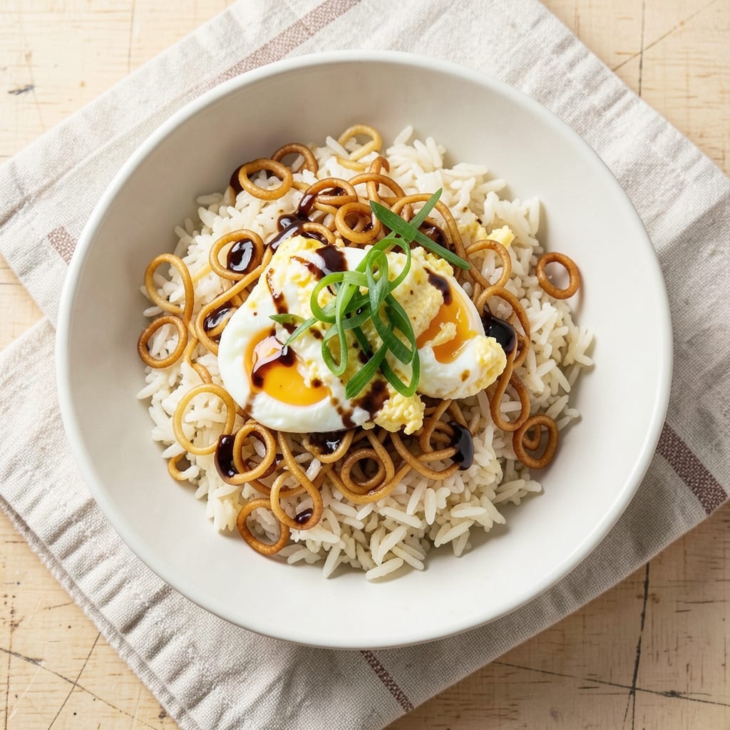 Air Fry Rice Recipe: Crispy Noodles and Fluffy Eggs in One Pan