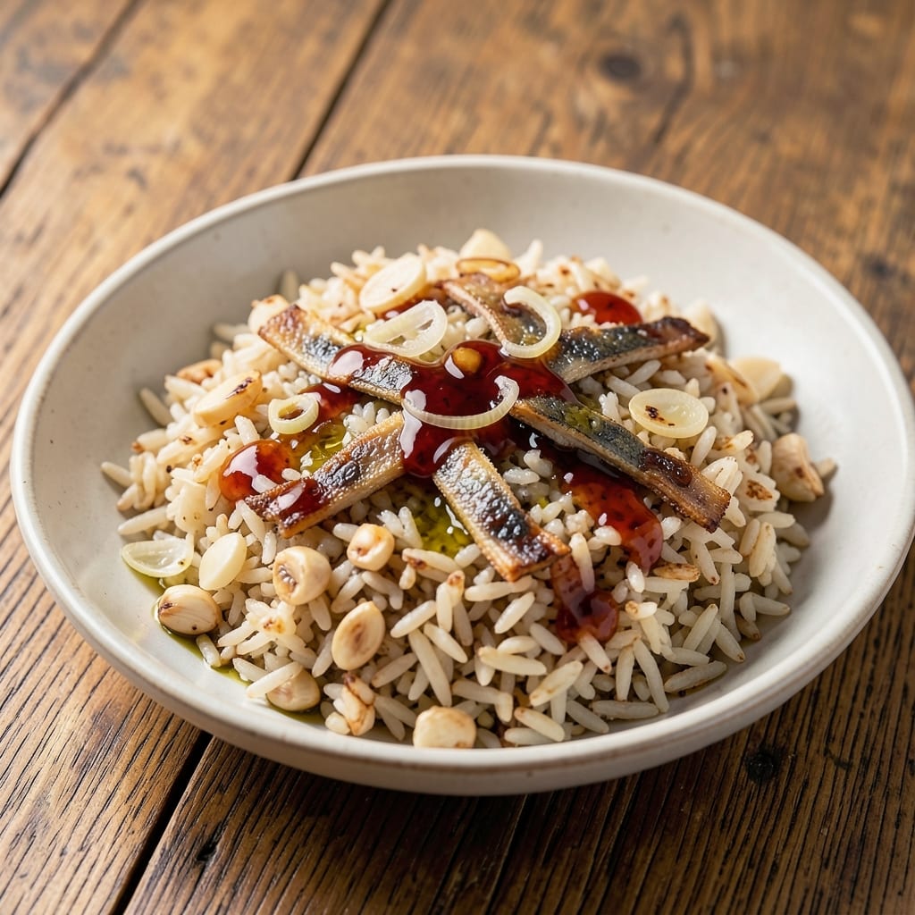 Anchovy Rice Recipe: Savory Garlic-Umami Crunch in One Pan
