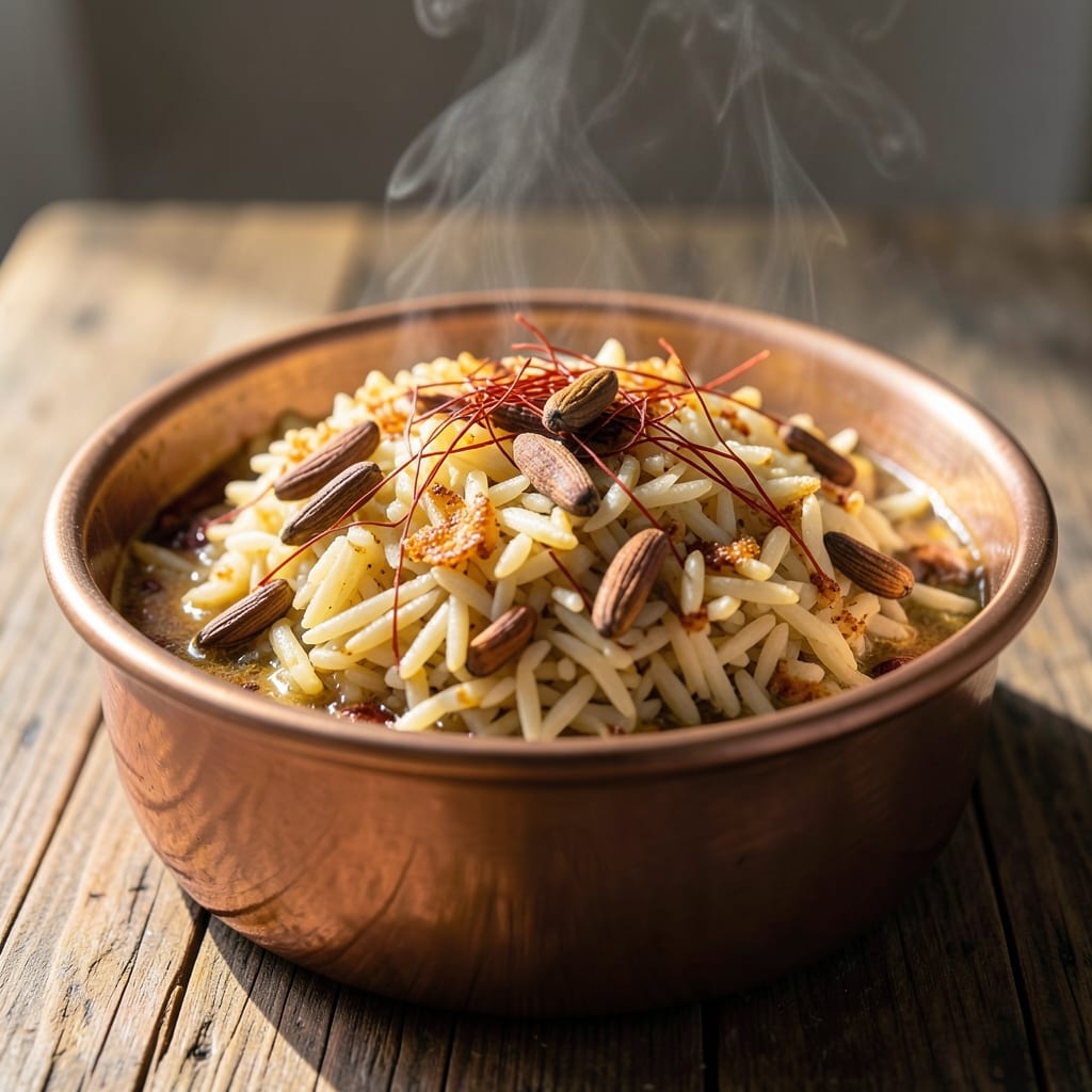 Arabic Basmati Rice Recipe: Toasted Spice and Saffron Infusion Perfection