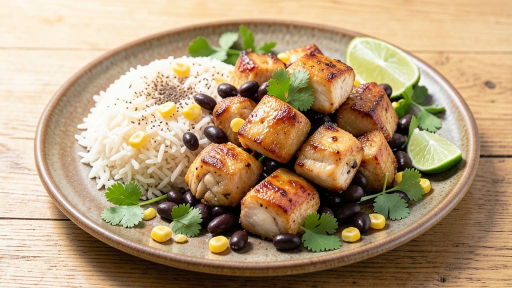 Chicken, Rice, Beans, and Corn Recipe: One-Pan Fiesta Feast in 35 Minutes