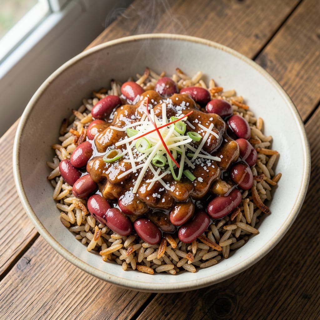 Adzuki Beans and Brown Rice Recipe: Sweet-Savory Japanese-Inspired Pilaf