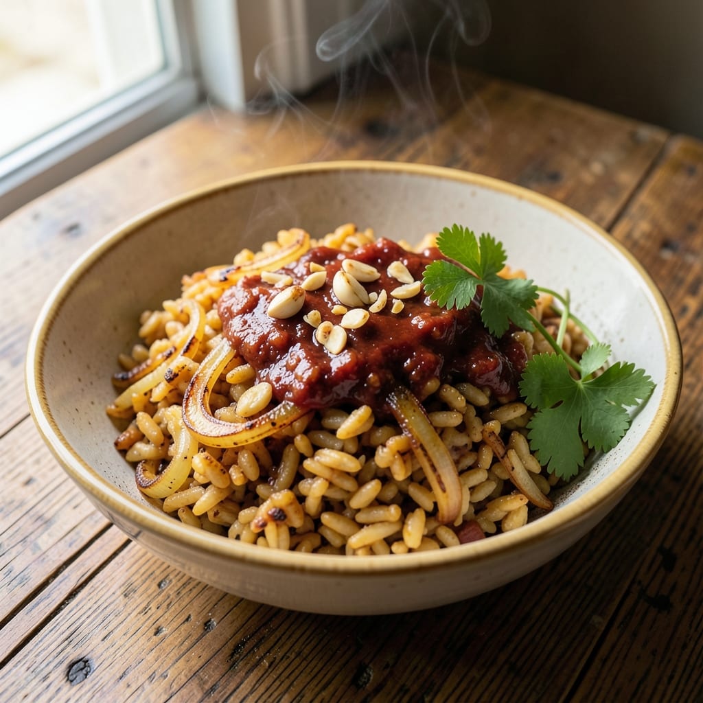Arborio Rice Recipe Mexican: Smoky Chipotle Tomato Pilaf With Crispy Tortilla Bits