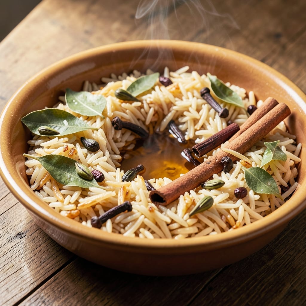 Aromatic Basmati Rice Recipe: Fragrant Toasted Spice Infusion in One Pot