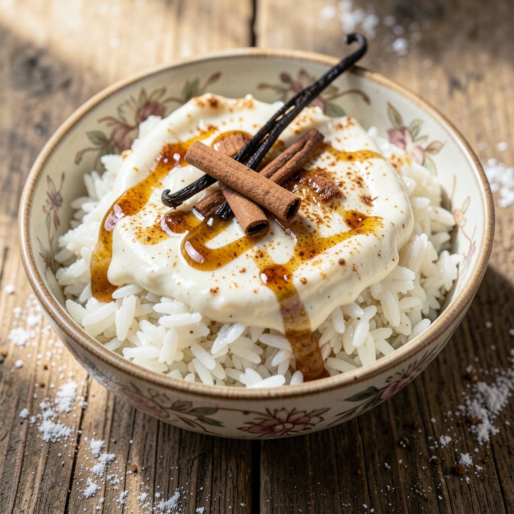 Albanian Rice Pudding Recipe: Spiced Yogurt and Orange Zest Magic