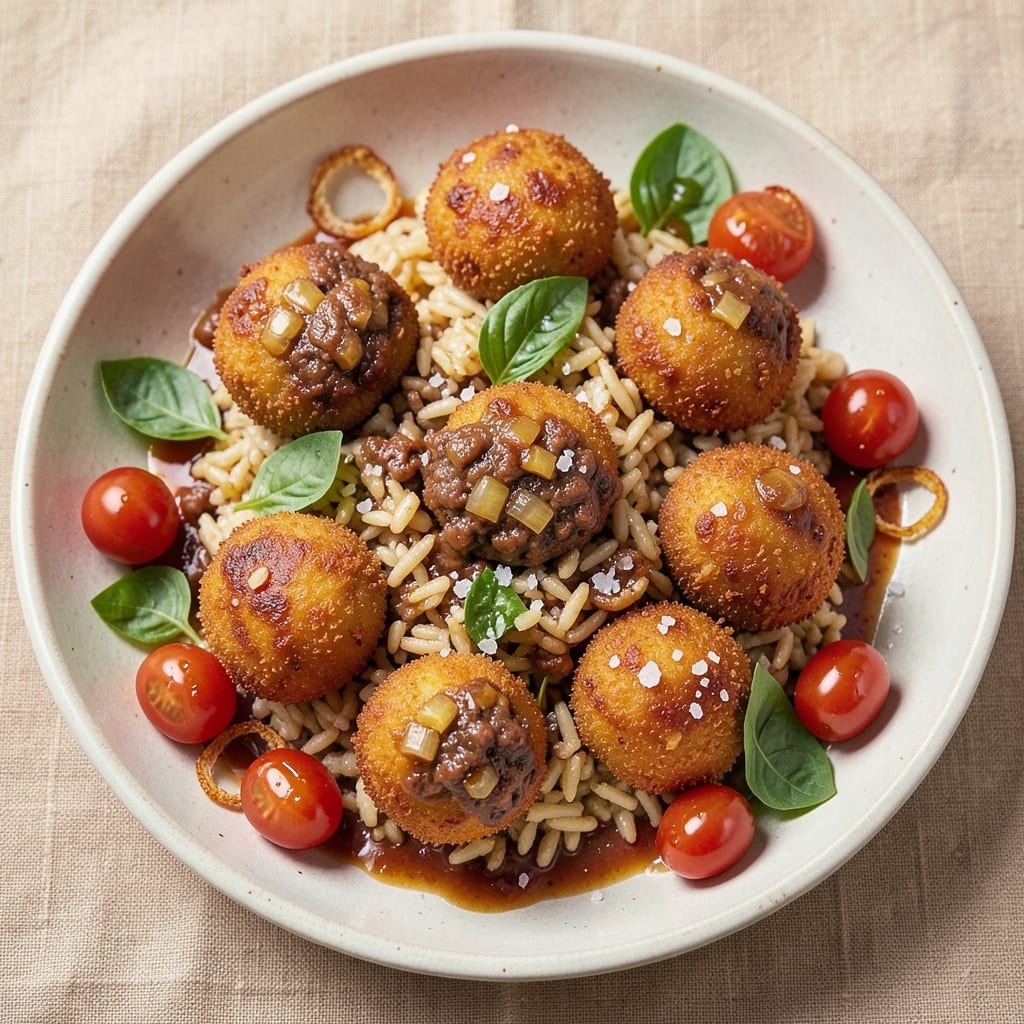 Arancini Rice Recipe: Crispy Golden Bites with Melty Mozzarella Hearts