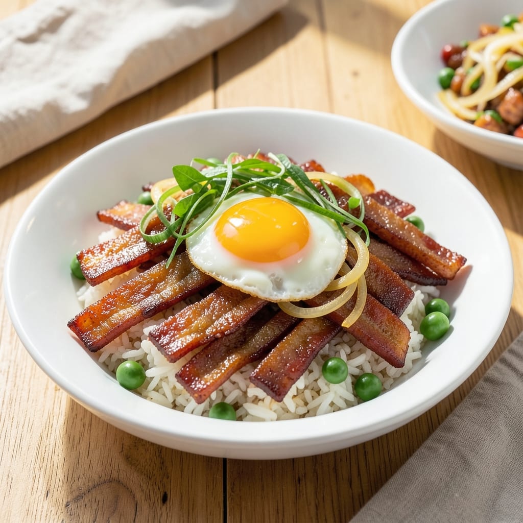 Asian Spam Fried Rice Recipe: Crispy Egg Threads and Savory Umami Bites