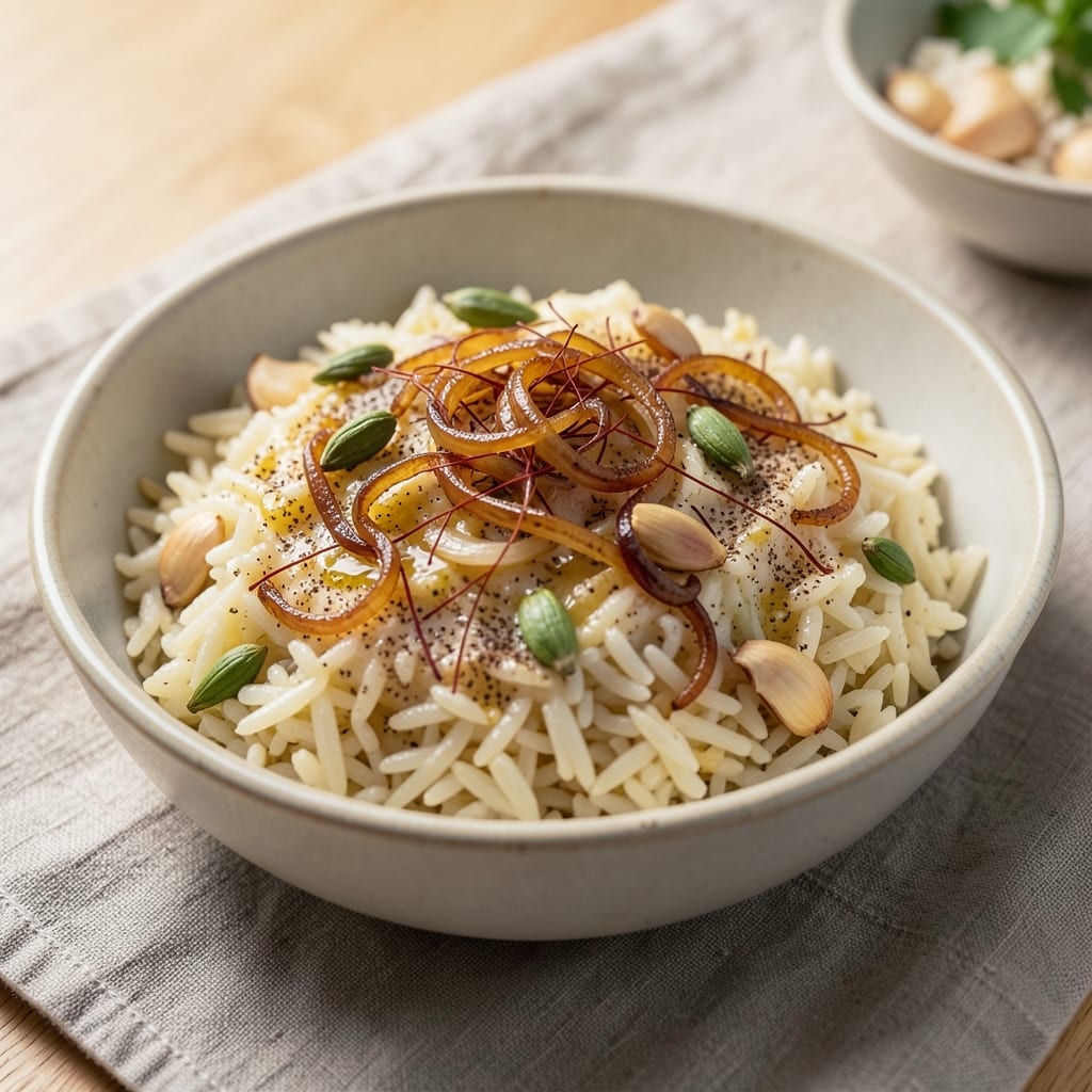 Aroma Rice Cooker Pilaf Recipe: Fragrant Saffron and Toasted Basmati in One Pot