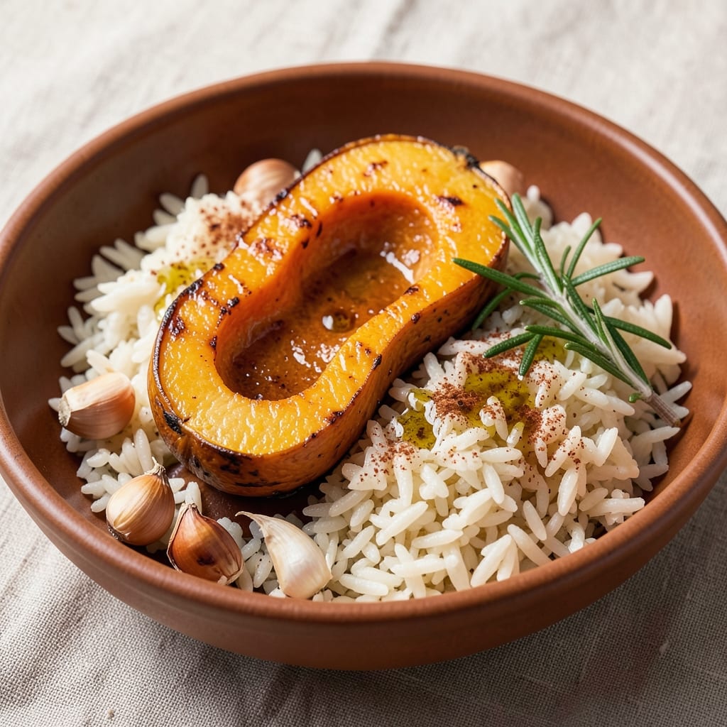 Acorn Squash and Rice Recipe: Roasted Sweetness Meets Savory Spice Crunch