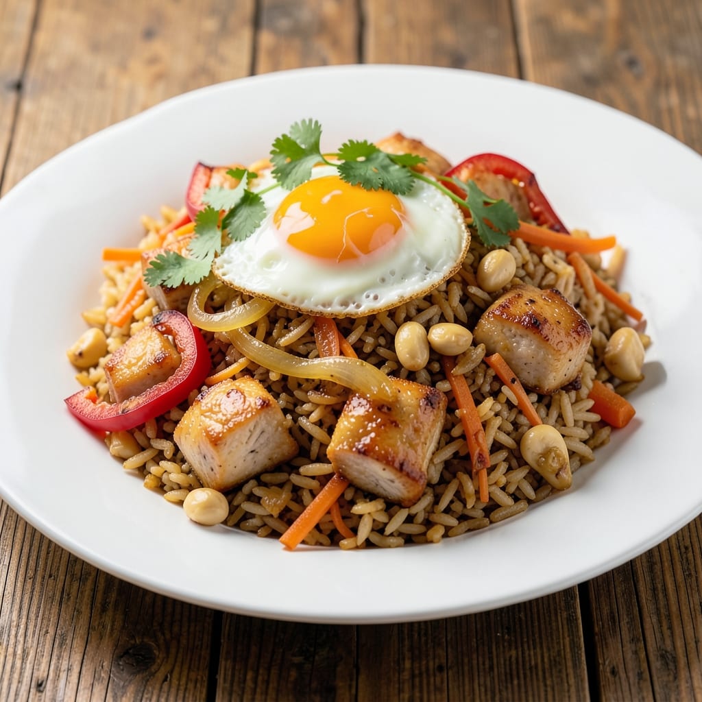 5 Star Chicken Fried Rice Recipe: Egg-Embossed Crispy Rice with Wok-Hei Smoke