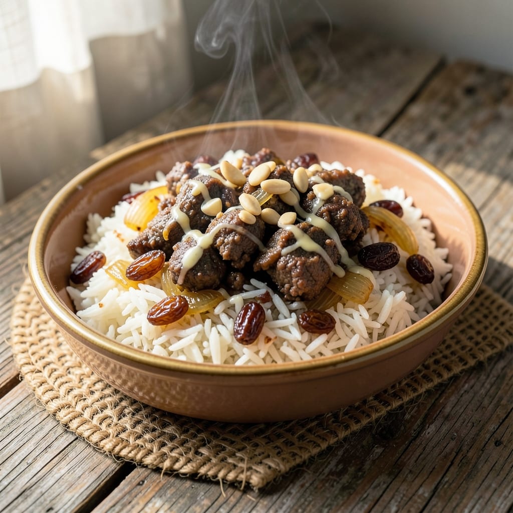 Arabic Rice With Raisins Recipe: Sweet-Spiced Pilaf Perfection
