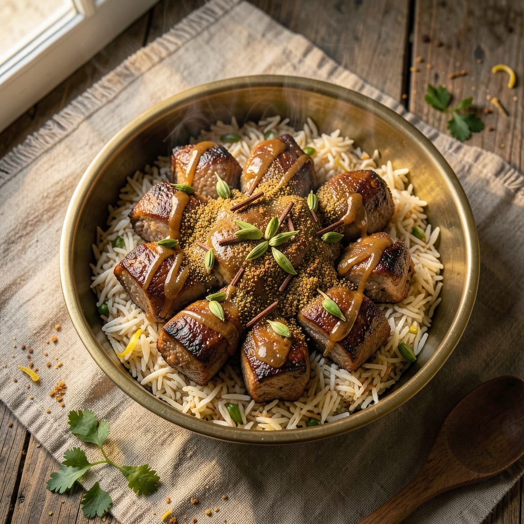 Arabic Lamb and Rice Recipe: Spiced One-Pan Fragrant Harmony